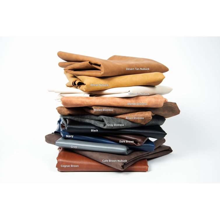 Cognac Brown Soft Faux Vegan Leather Upholstery Fabric