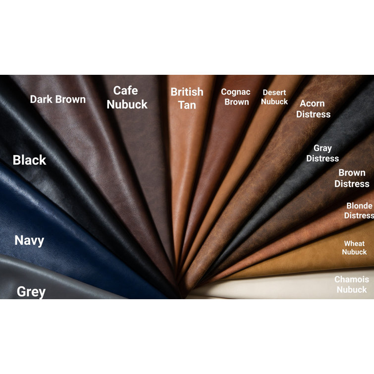 Cognac Brown Soft Faux Vegan Leather Upholstery Fabric