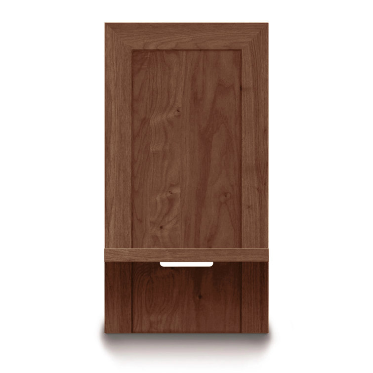 Moduluxe Weathered Steel 29" Solid Wood Floating Nightstand