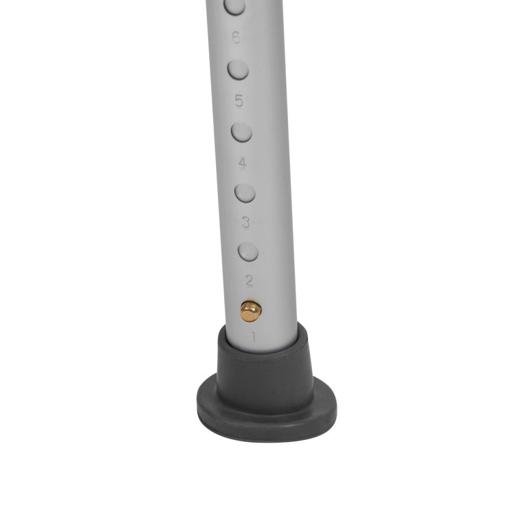 Adjustable White Plastic Bath & Shower Chair with Arms