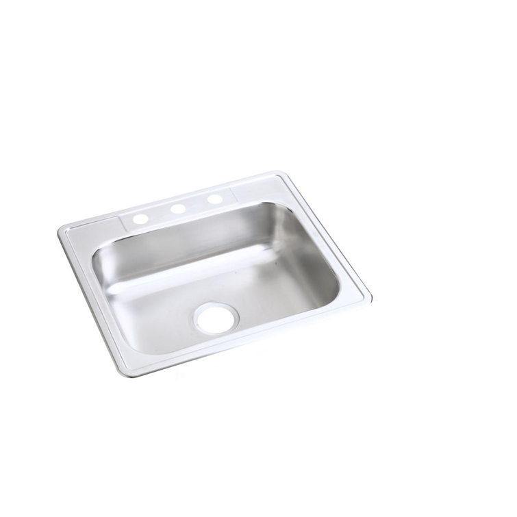 Dayton 25'' Stainless Steel Single Bowl Drop-In Kitchen Sink