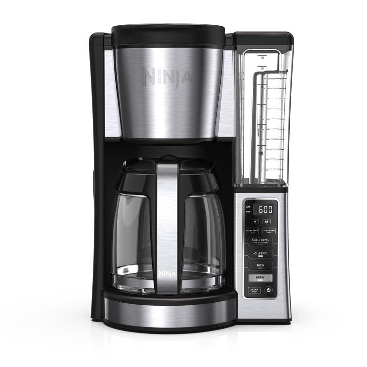 Ninja 12-Cup Silver Glass Carafe Programmable Coffee Maker