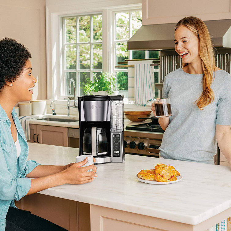 Ninja 12-Cup Silver Glass Carafe Programmable Coffee Maker