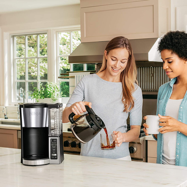 Ninja 12-Cup Silver Glass Carafe Programmable Coffee Maker