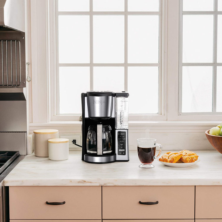 Ninja 12-Cup Silver Glass Carafe Programmable Coffee Maker