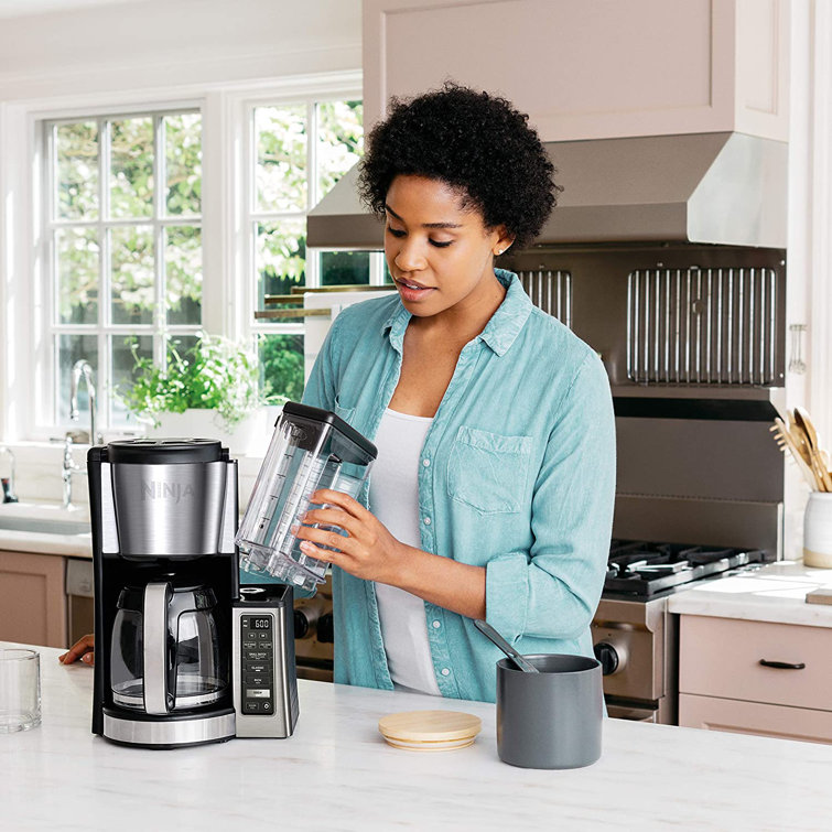 Ninja 12-Cup Silver Glass Carafe Programmable Coffee Maker
