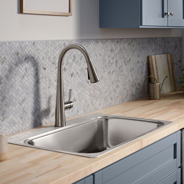 Verse 33" Stainless Steel Single Bowl Kitchen Sink