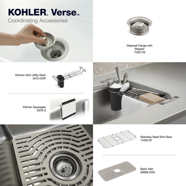 Verse 33" Stainless Steel Single Bowl Kitchen Sink