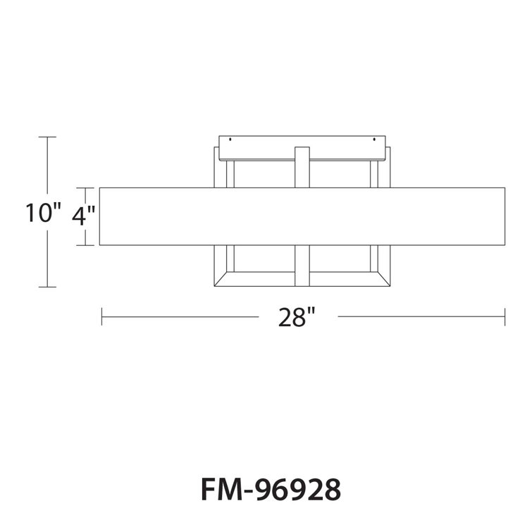 Madison 28" Brushed Nickel LED Semi-Flush Drum Ceiling Light