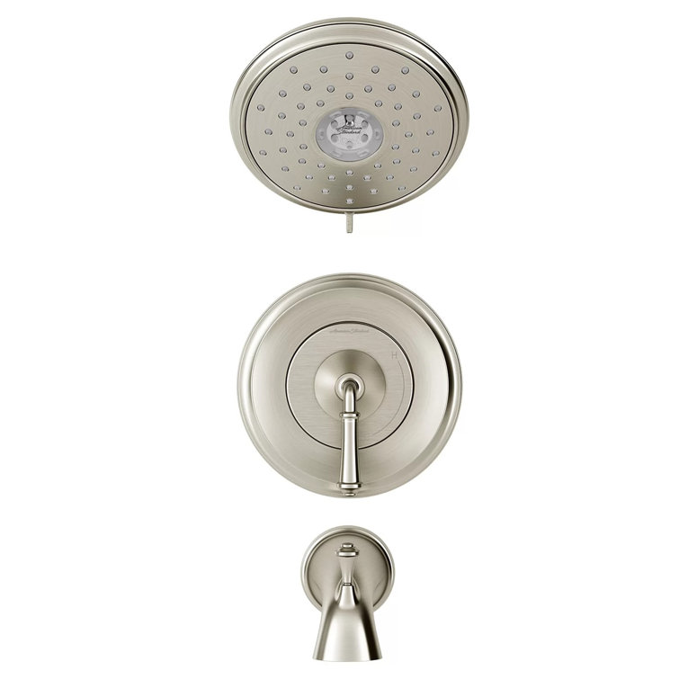 Delancey Brushed Nickel Wall Mounted Shower Trim Kit