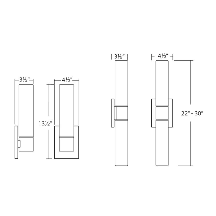 Elementum 22" Brushed Nickel Dimmable LED Vanity Light