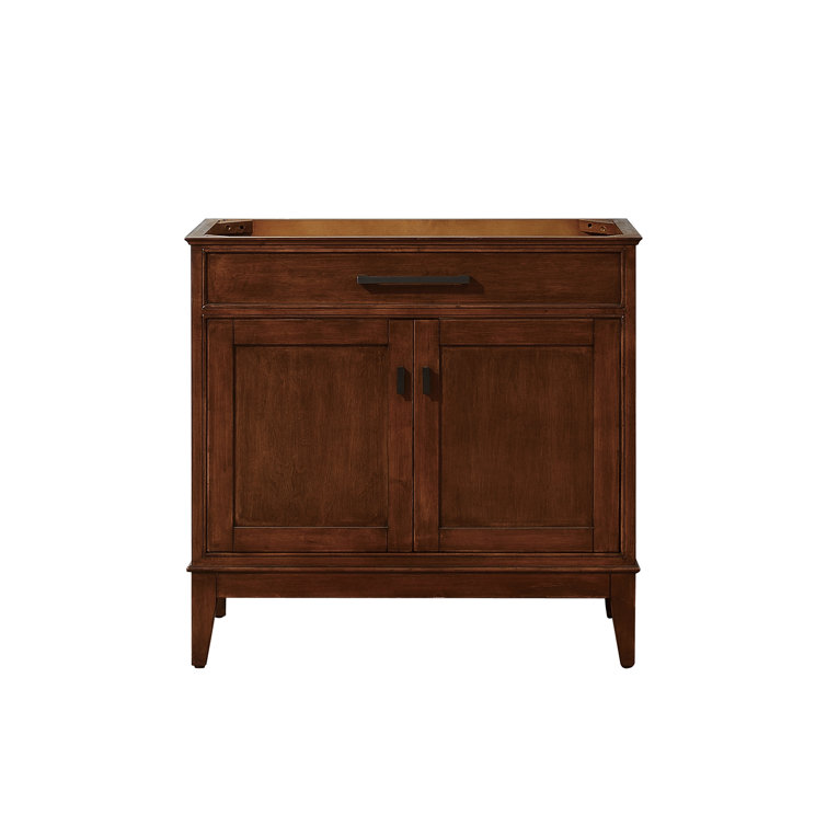 Madison 36'' Tobacco Solid Wood Bathroom Vanity Base