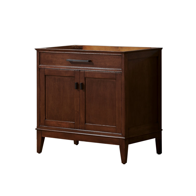 Madison 36'' Tobacco Solid Wood Bathroom Vanity Base
