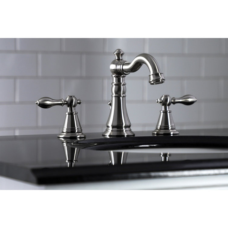 Matte Black English Classic 8" Widespread Bathroom Faucet