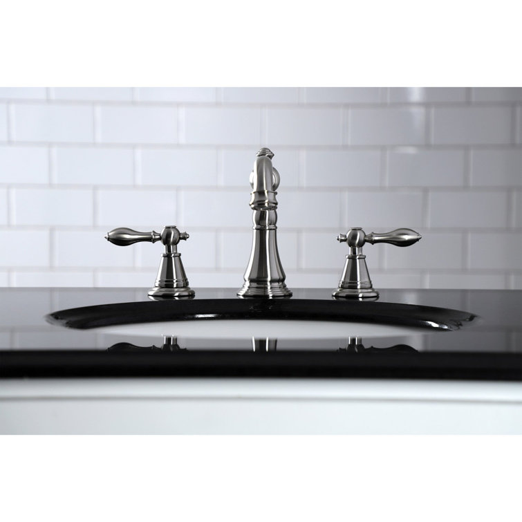 Matte Black English Classic 8" Widespread Bathroom Faucet