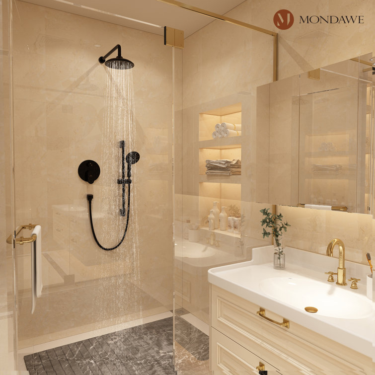 Bronze Oil-Rubbed Dual Shower System with Adjustable Handheld