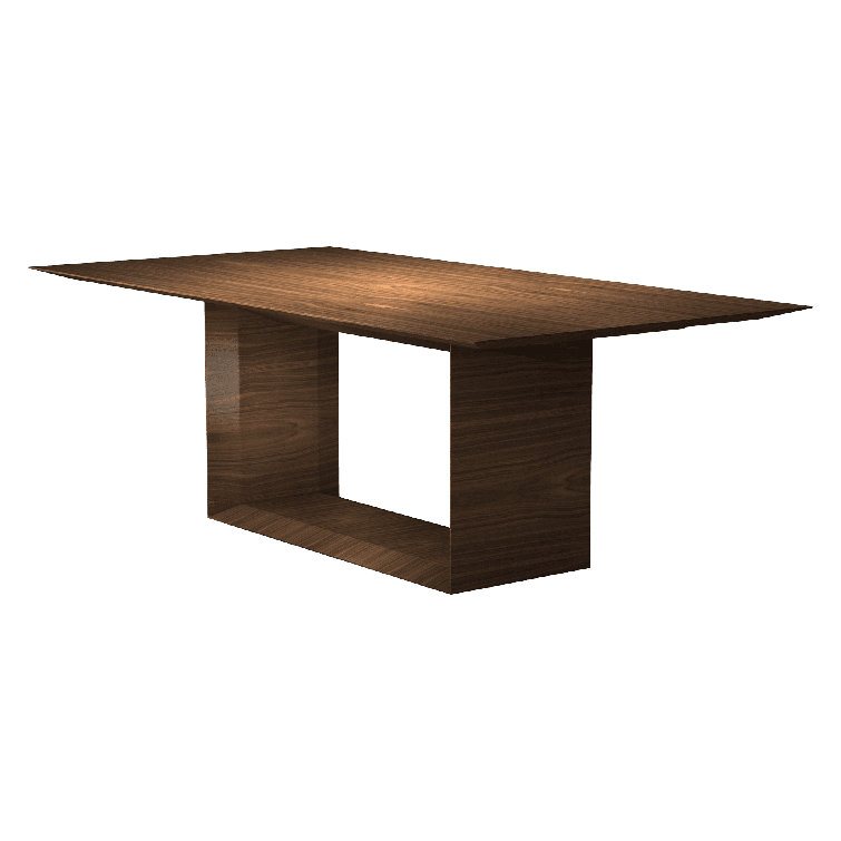 Walnut Rectangular Art Deco Dining Table for Eight