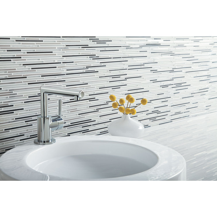 Modern Black Chrome Single Hole Bathroom Faucet