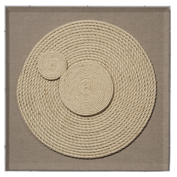 Handmade Jute Rope and Linen Wall Art Decor
