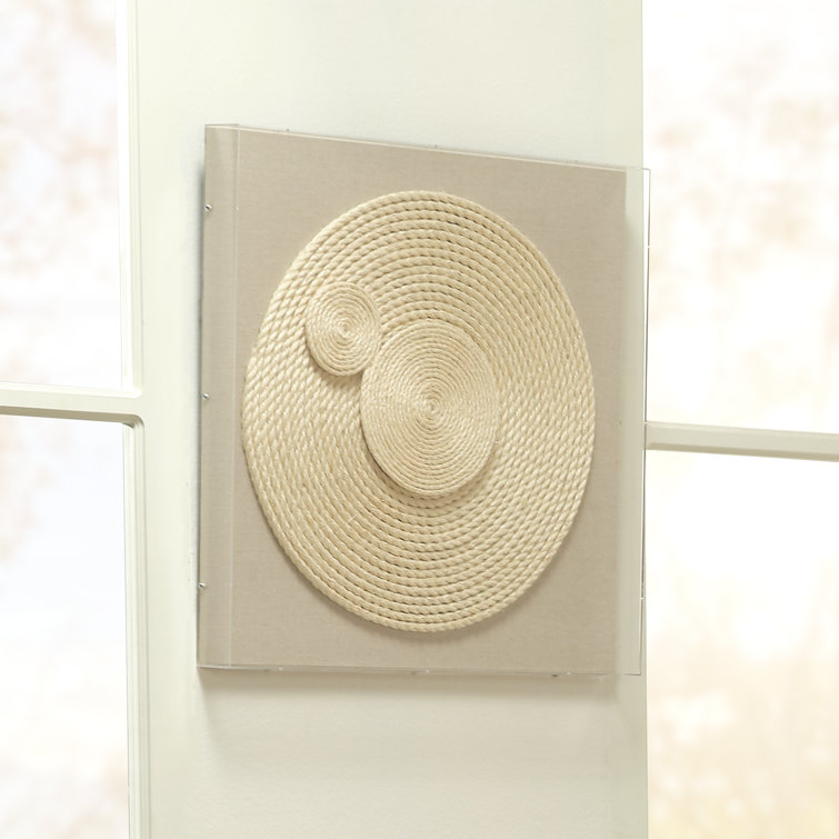 Handmade Jute Rope and Linen Wall Art Decor
