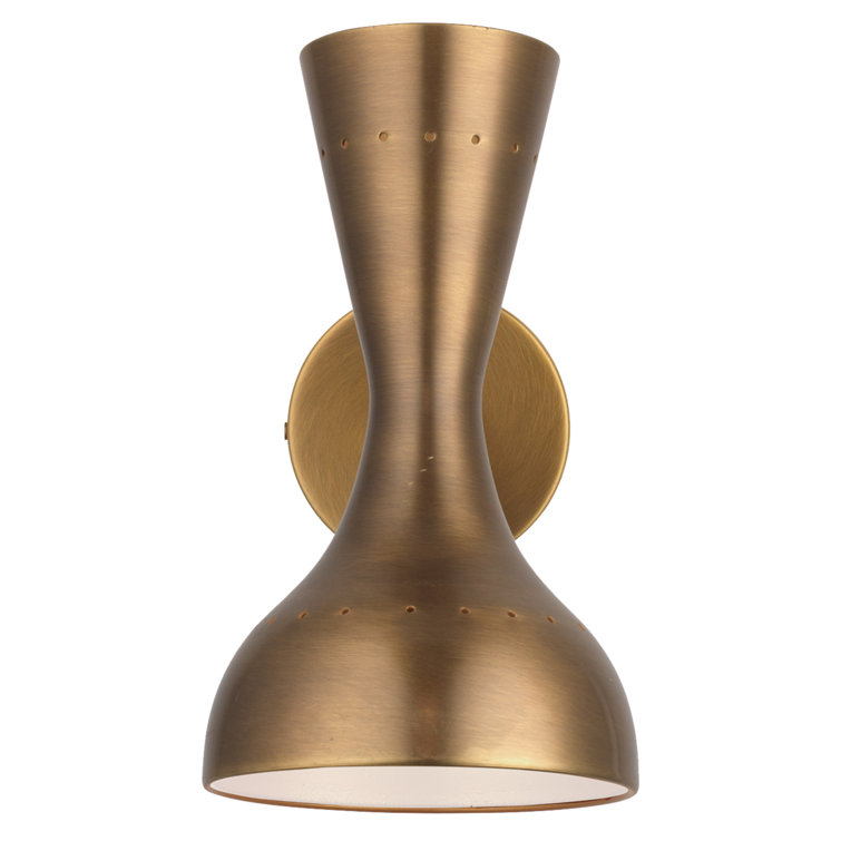 Antique Brass Dual-Light Directional Sconce with Swivel Hood
