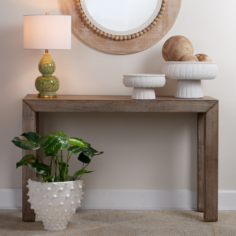 White Ceramic Decorative Table Vase with Spiked Design
