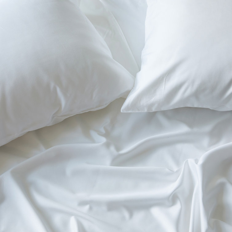 King White Hypoallergenic Bamboo Viscose Pillowcase Set