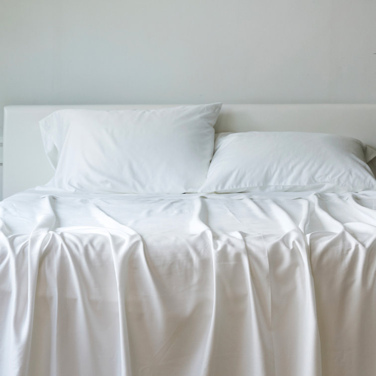 King White Hypoallergenic Bamboo Viscose Pillowcase Set