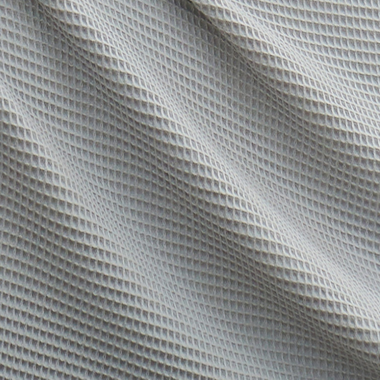 Luxurious King-Sized Grey Cotton Waffle-Knit Blanket