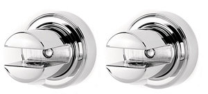 Polished Chrome Infinity Antimicrobial Wall Shelf Bracket Set