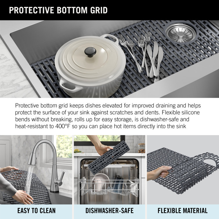 30-Inch Brushed Stainless Steel Farmhouse Drop-In Sink