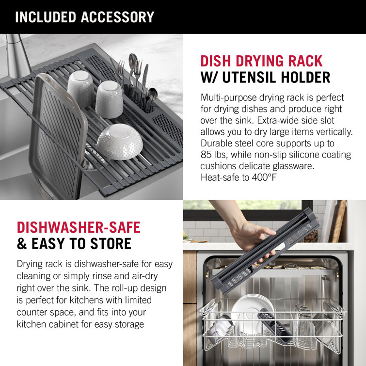 30-Inch Brushed Stainless Steel Farmhouse Drop-In Sink