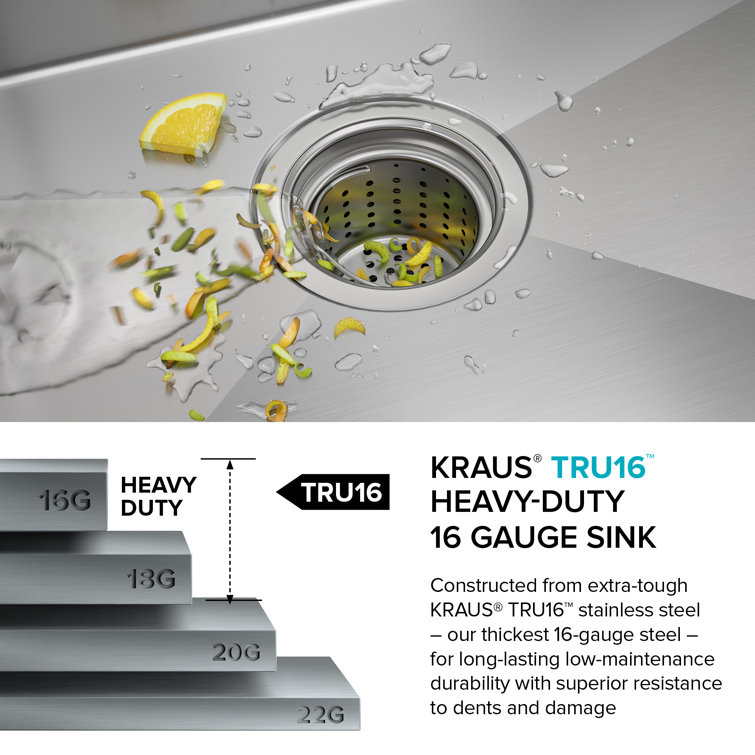 30-Inch Satin Stainless Steel Undermount Single Bowl Kitchen Sink