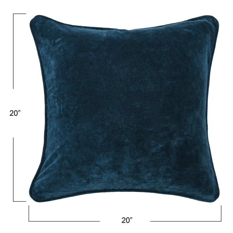Burgundy Velvet Square Reversible Throw Pillow Set
