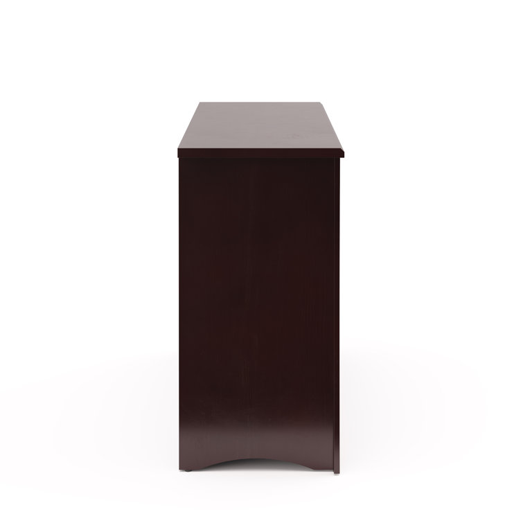 Espresso 3-Drawer Combo Nursery Dresser with Cabinet