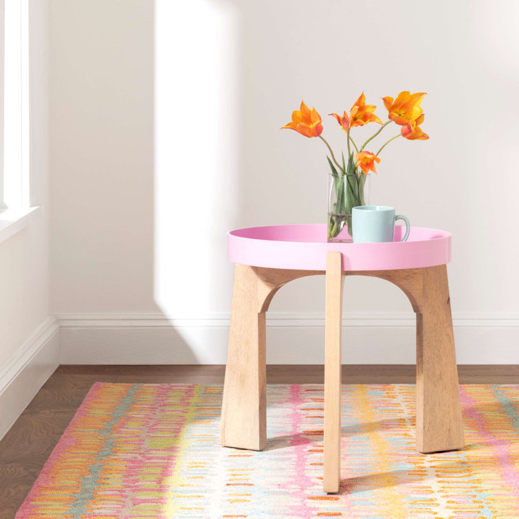 Confetti Multicolor Abstract Wool 4' x 6' Handmade Rug