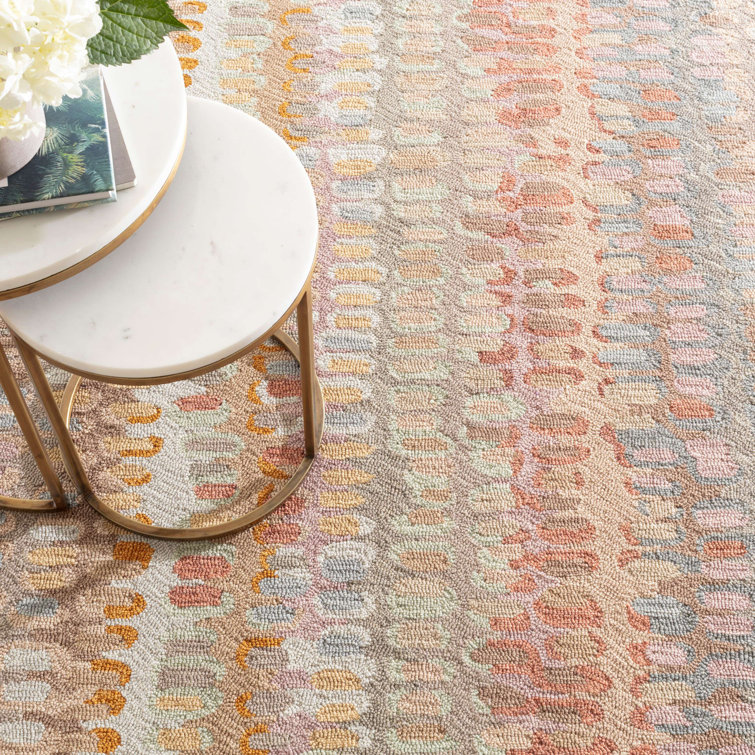 Stone Abstract Handmade Wool Rug, 3' x 5'