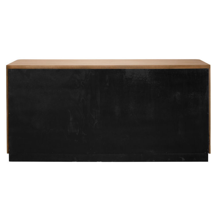 Gray Oak Double Dresser with Felt Lined Drawers