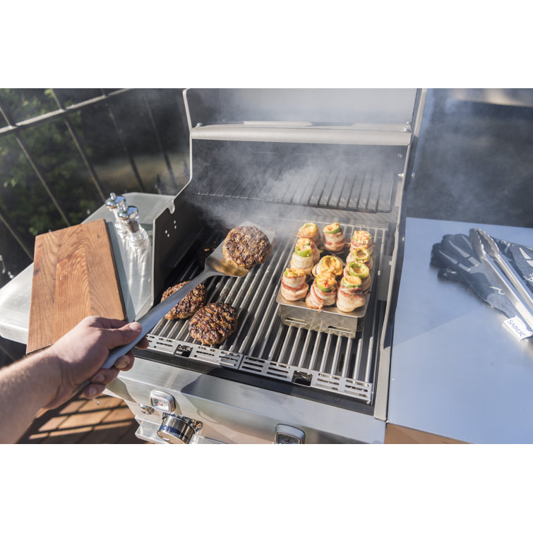 SABER Premium 3-Piece Grilling Tool Set, Stainless Steel