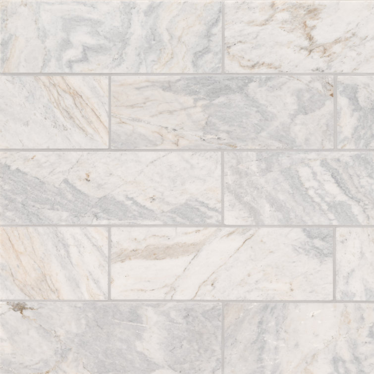 Capri Blue 4x12 Honed Marble Subway Tile