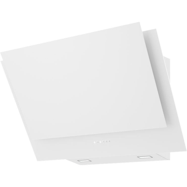 Matte White Convertible Wall Mounted Range Hood with Charcoal Filter