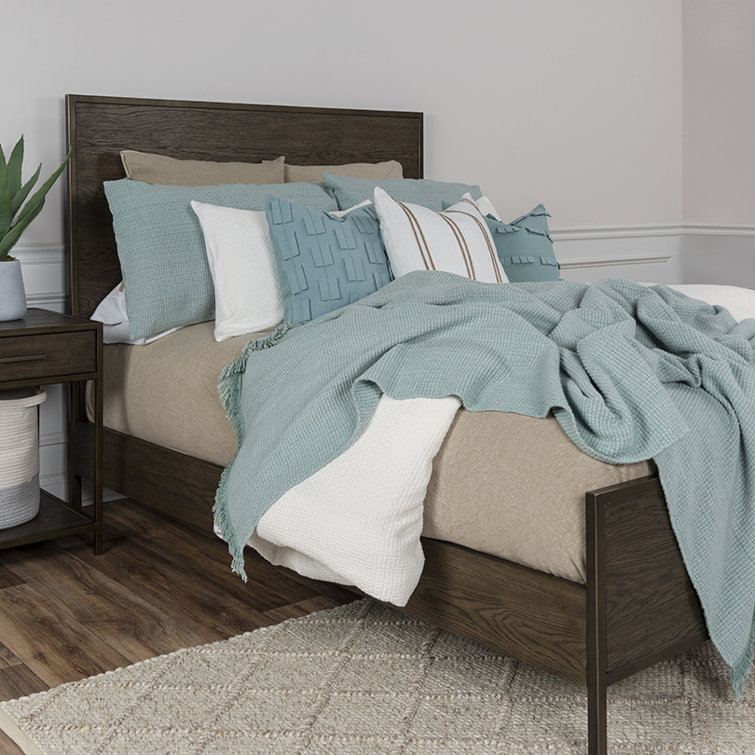 Cotton Queen Duvet Cover Set with Button Closure