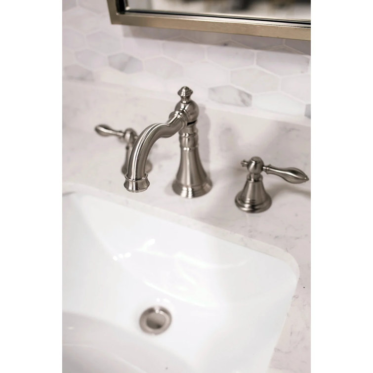 Matte Black English Classic 8" Widespread Bathroom Faucet