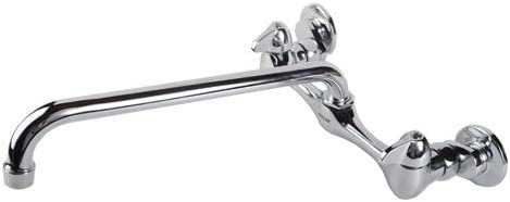 Chrome Centerset Bathroom Faucet with Diverter