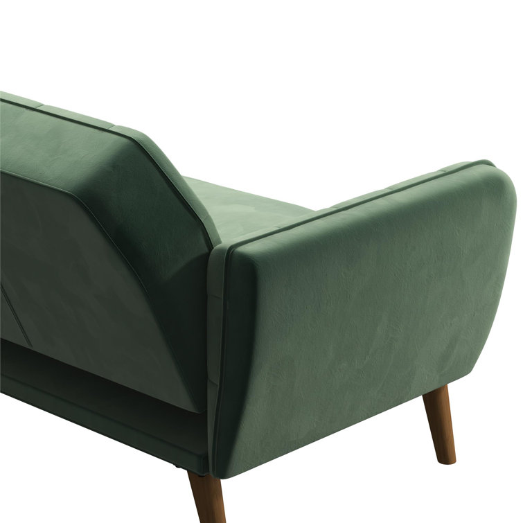 Tallulah Light Green Velvet Memory Foam Sleeper Sofa