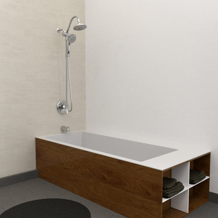 Chrome Dual Shower Head with Handheld and Jet Functions