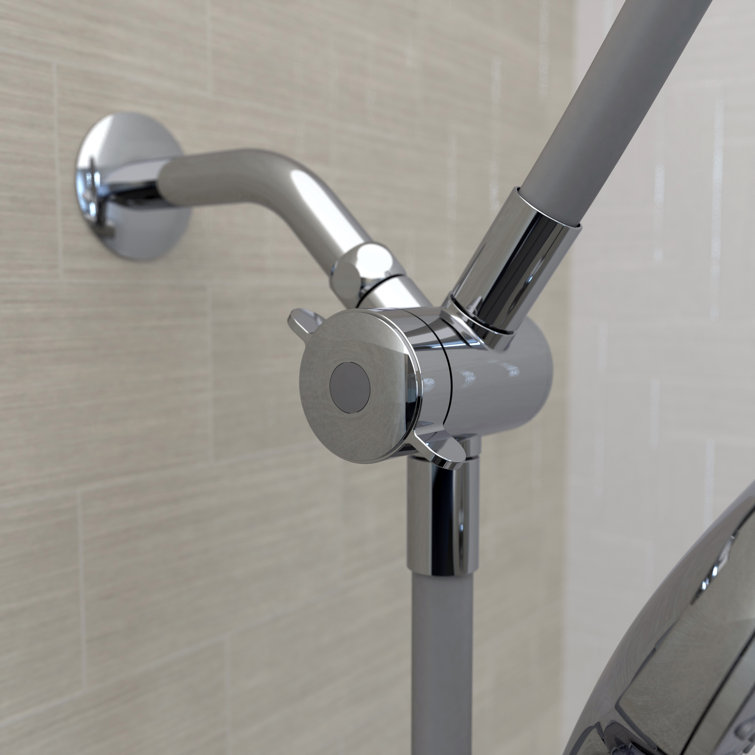 Chrome Dual Shower Head with Handheld and Jet Functions