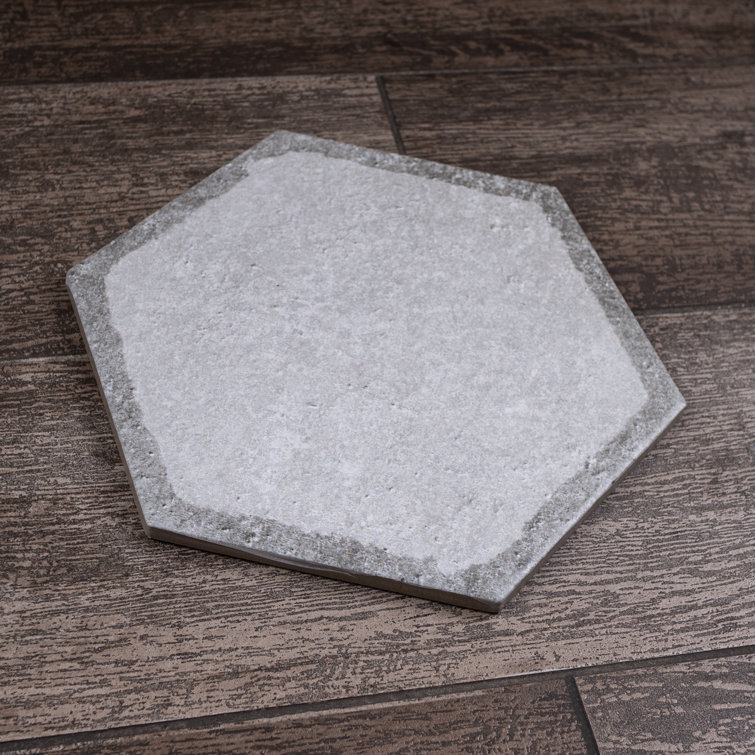 Décor Gray Hexagon Porcelain Wall & Floor Tile
