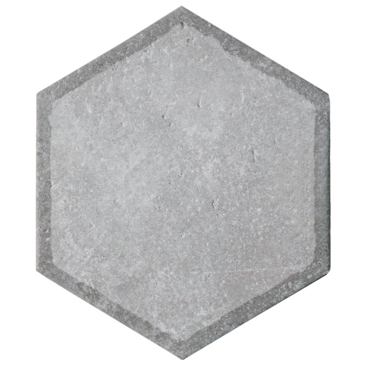 Décor Gray Hexagon Porcelain Wall & Floor Tile
