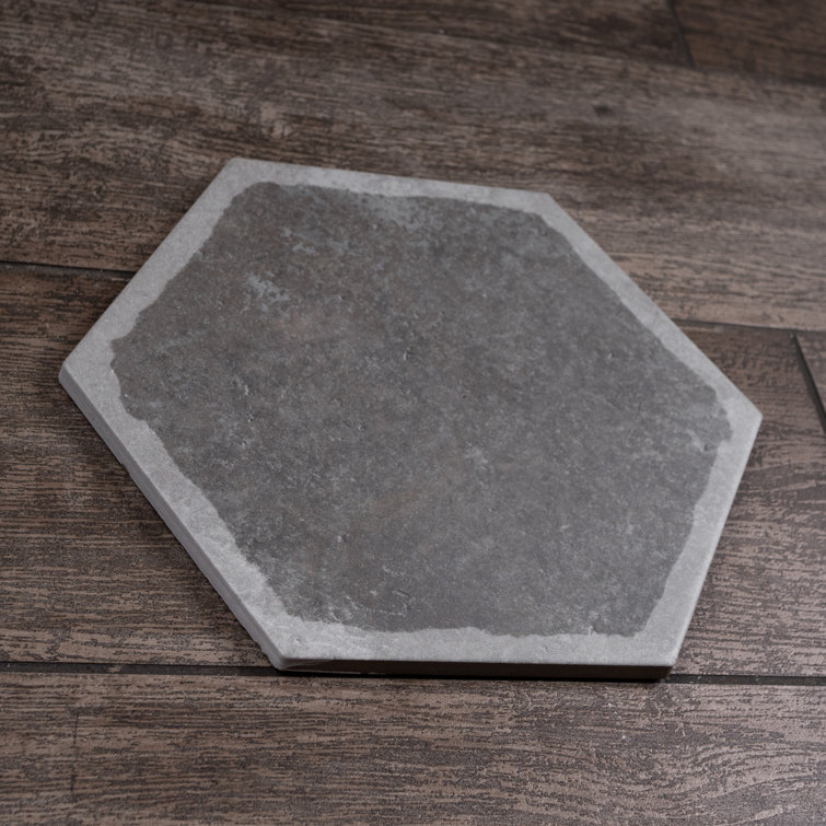 Décor Grafito Hexagon Porcelain Floor and Wall Tile